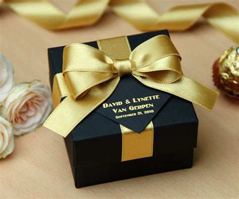 Gold Bow Gift Box 